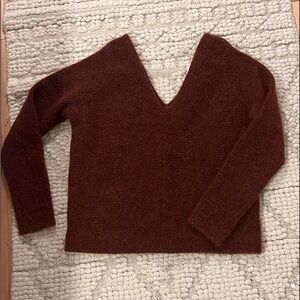 La Maille Sézane Burgundy Sweater